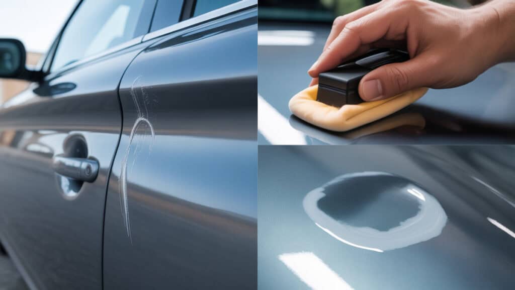 Krassen verwijderen auto