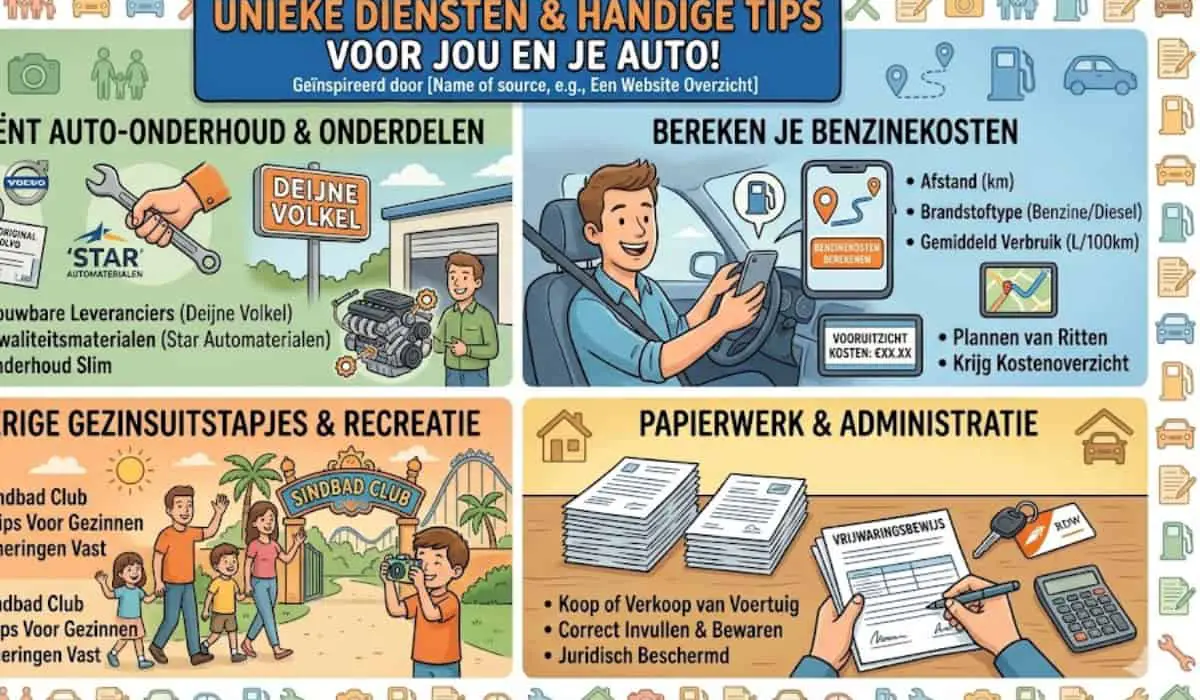 Van auto-onderhoud tot gezinsactiviteiten: tips, onderdelen en tools