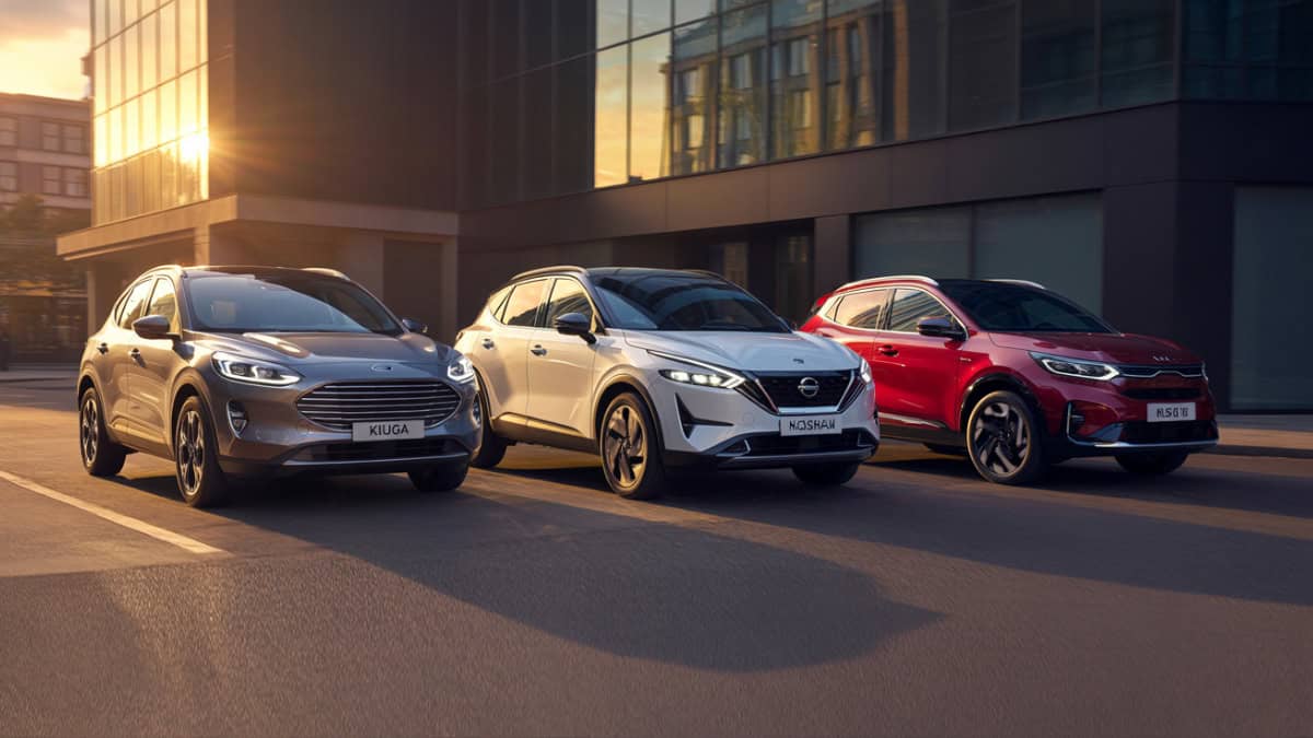 Ford Kuga vs Nissan Qashqai en Kia Sportage