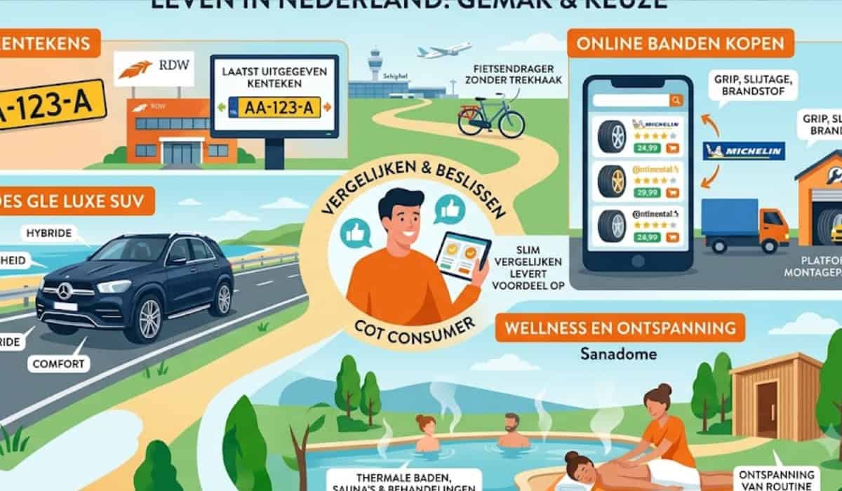 Trends in mobiliteit, ontspanning en online diensten in Nederland